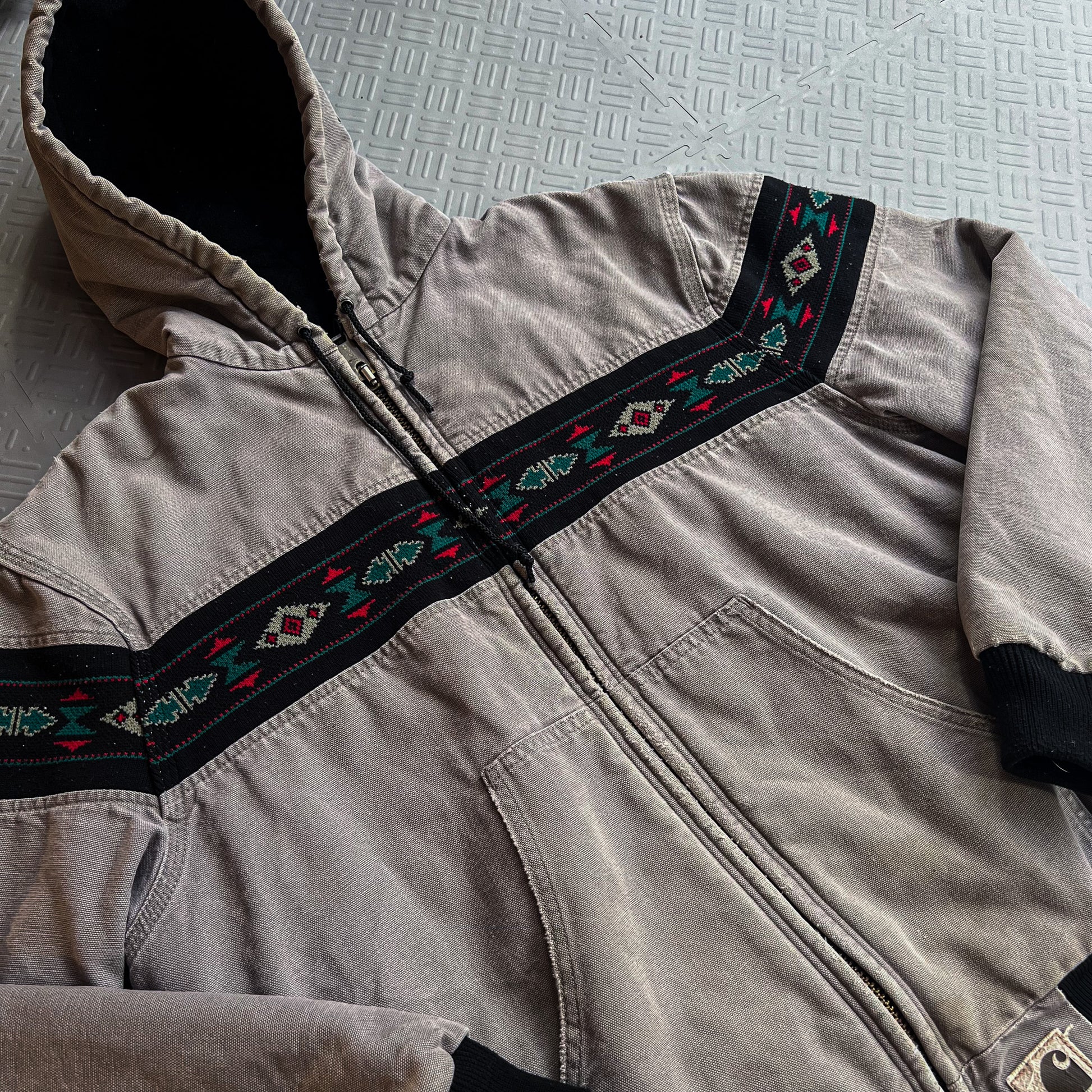 Vintage 90's Carhartt Aztec Jacket (L)