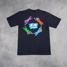 Load image into Gallery viewer, Ice Cream Running Dog Circle Black Tee
